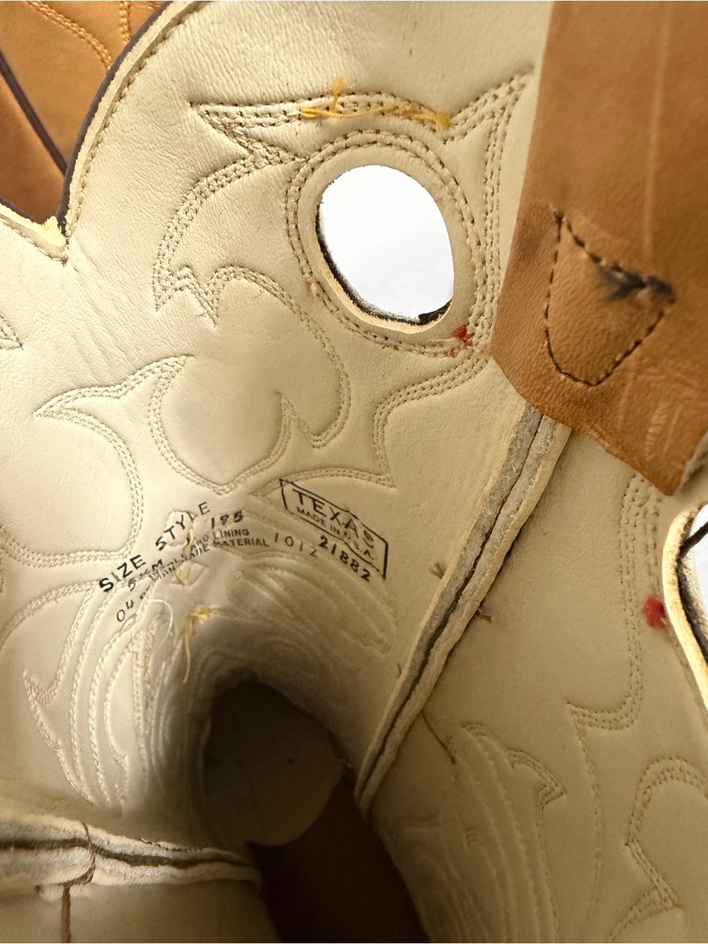Texas Vintage Women's Low Heel Embroidered Boot Size 5.5 #267023 - Picture 10 of 13